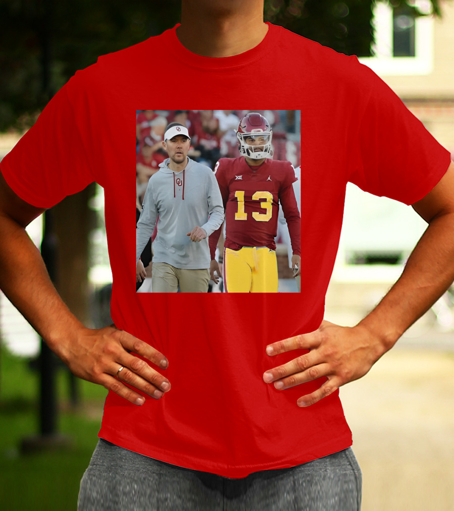 Caleb Williams And Spencer Rattler Oklahoma Football Showdown T-Shirt