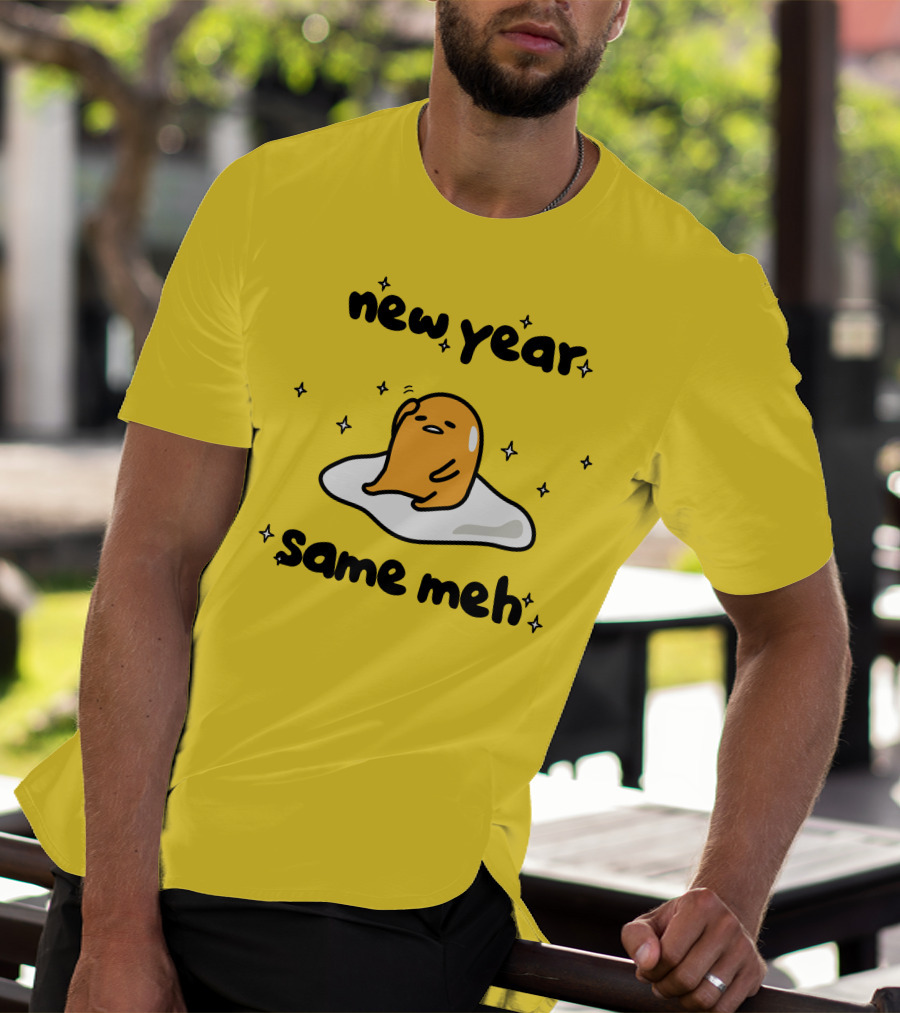 Gudetama New Year Same Meh Egg Character T-Shirt