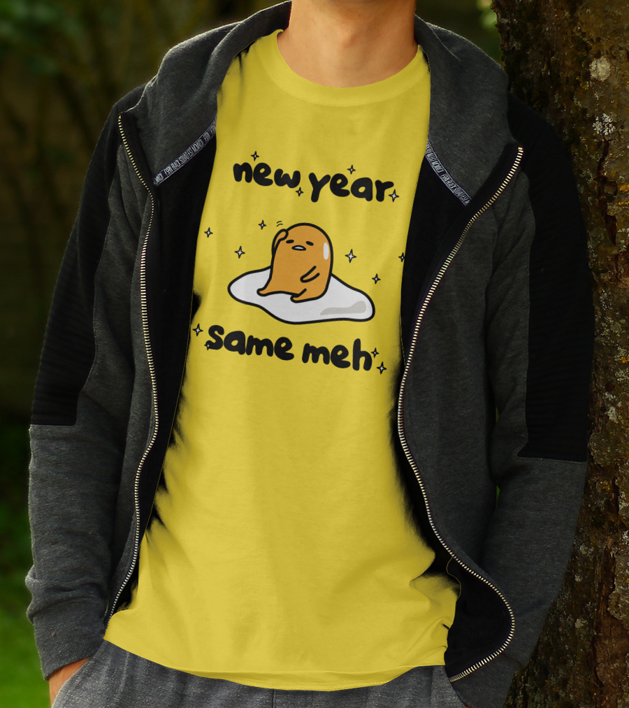 Gudetama New Year Same Meh Egg Character T-Shirt