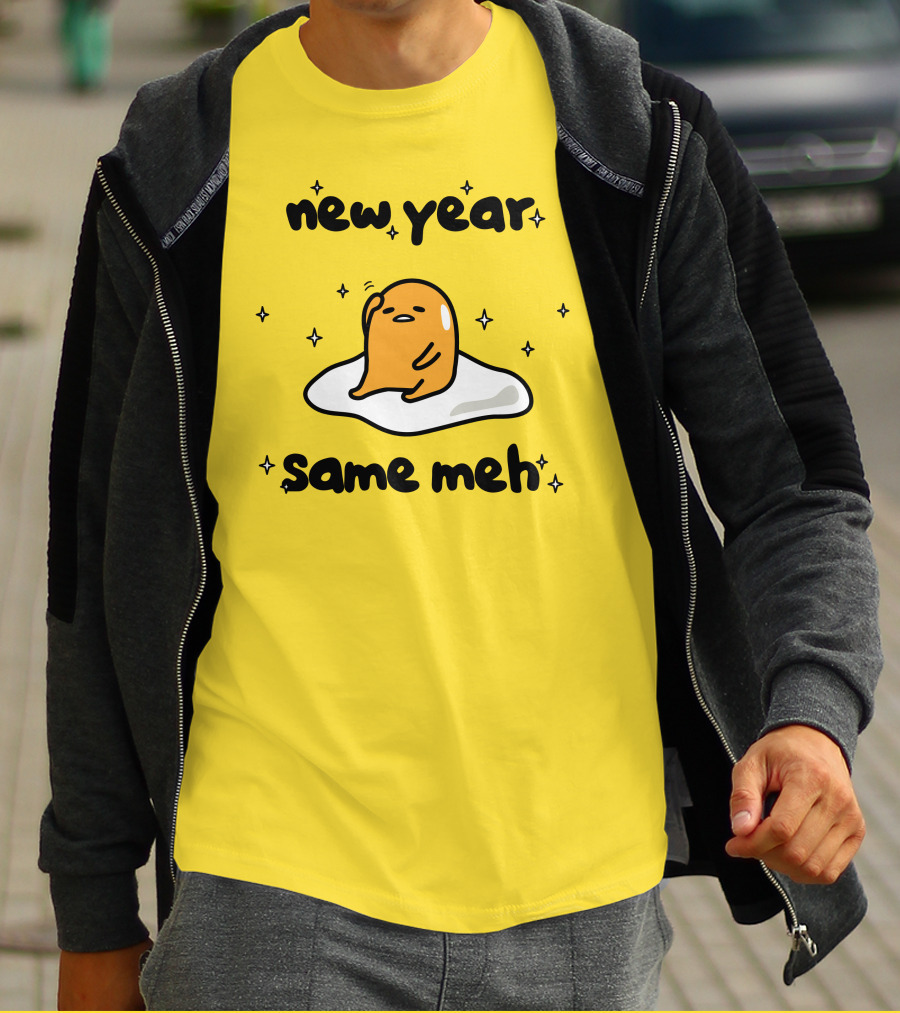 Gudetama New Year Same Meh Egg Character T-Shirt