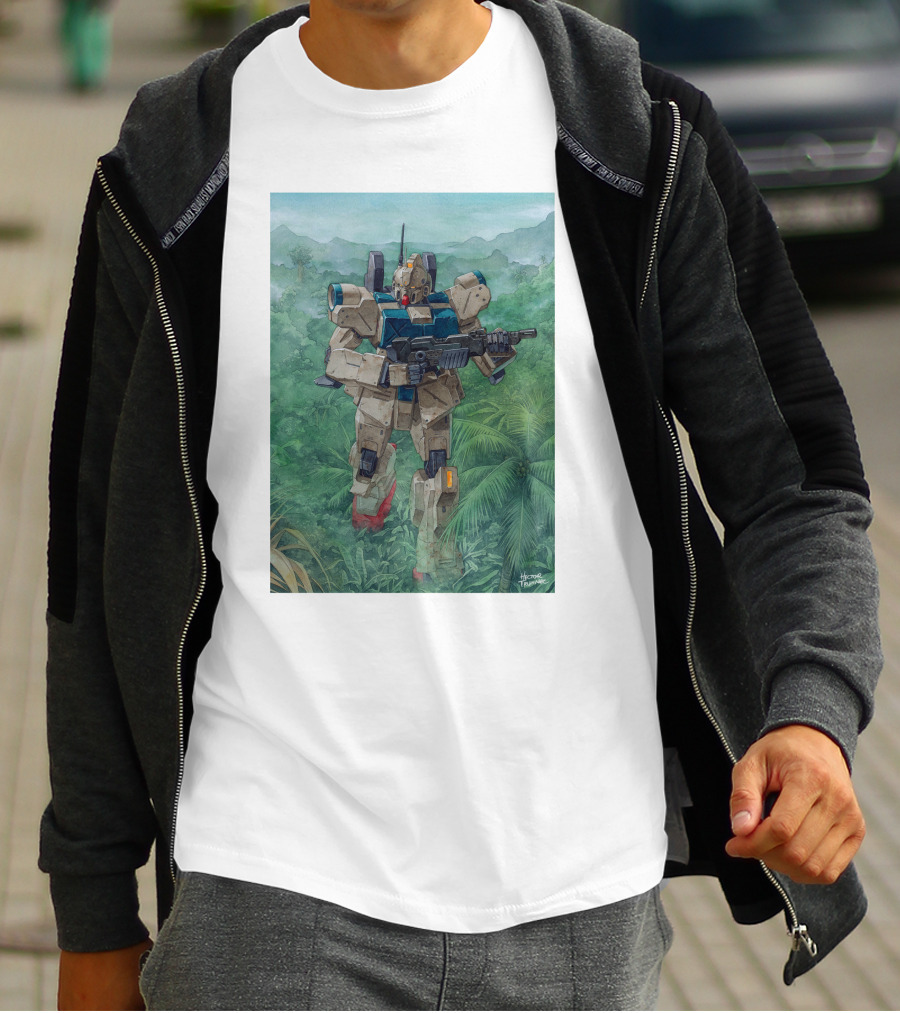 Mobile Suit Jungle Patrol Gundam Art By Hajime Katoki T-Shirt