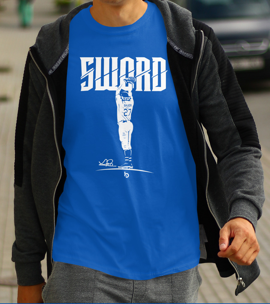 Bauer Sword Baseball Pitcher 27 T-Shirt