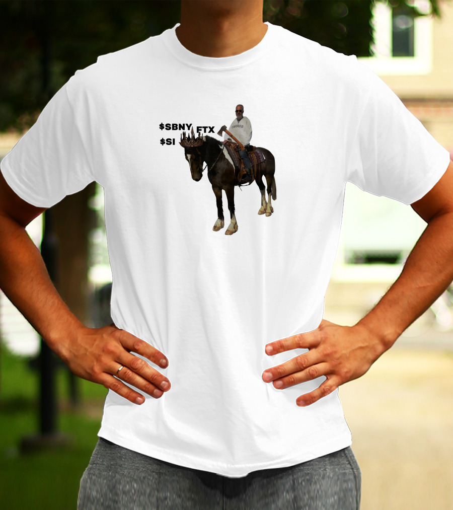 The Triple Crown $Sbny $Si Ftx Cryptocurrency Horse Rider T-Shirt