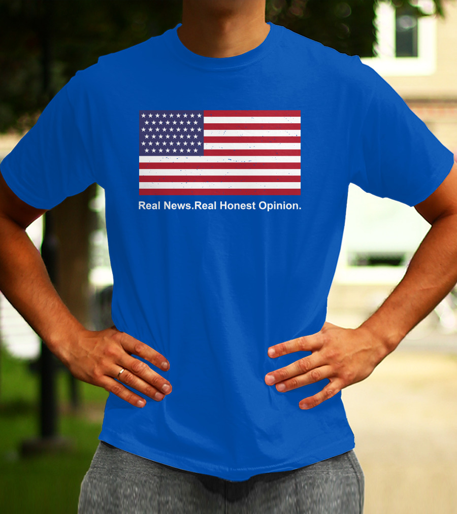 Real News Real Honest Opinion American Flag T-Shirt