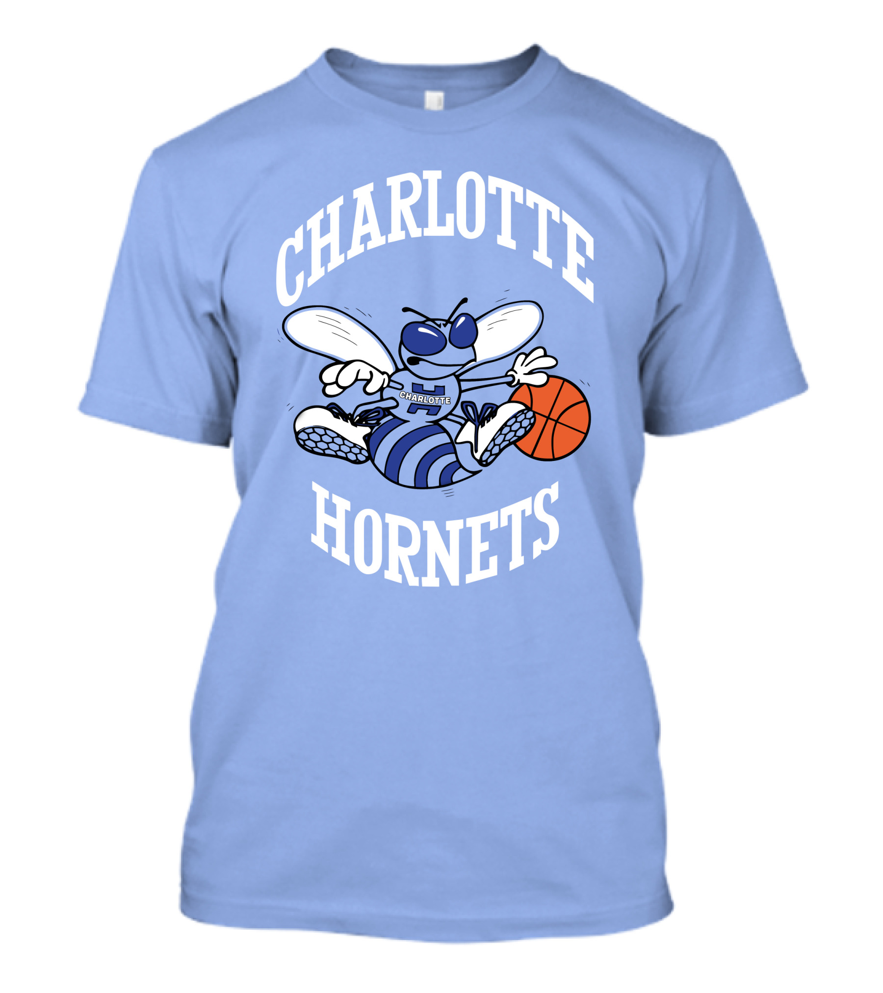 Charlotte Hornets Buzzing Basketball Mascot T-Shirt