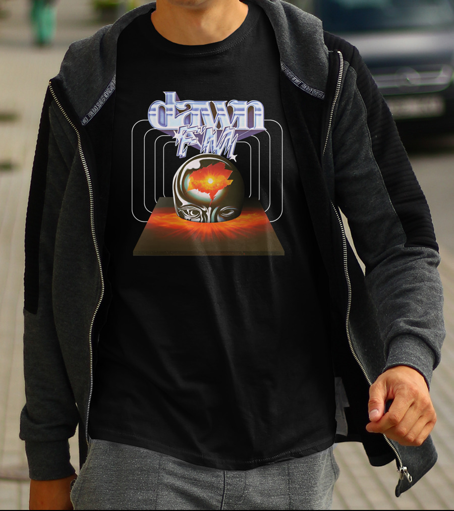 Dawn FM Surreal Orb And Geometric Energy Burst T-Shirt