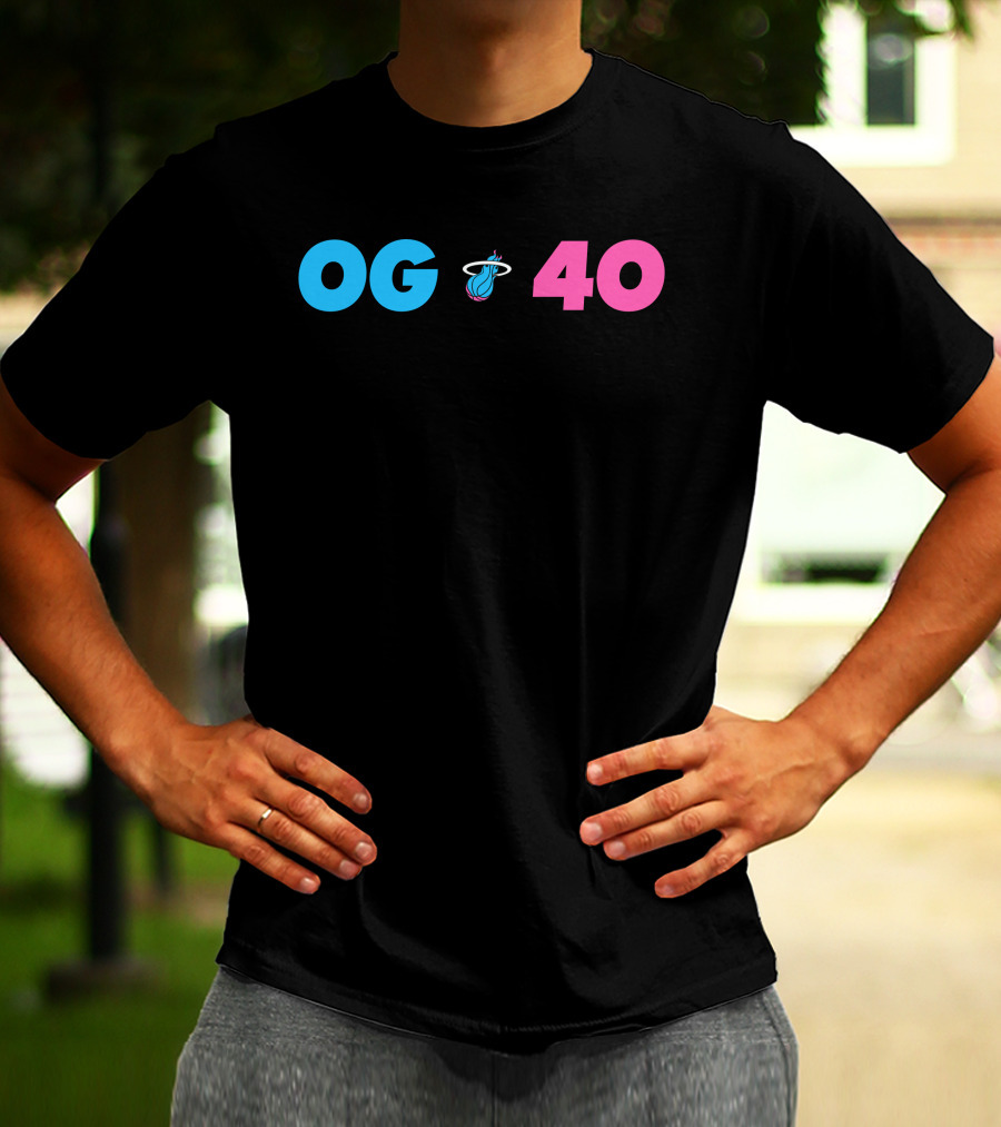 OG 40 Miami Heat Basketball T-Shirt