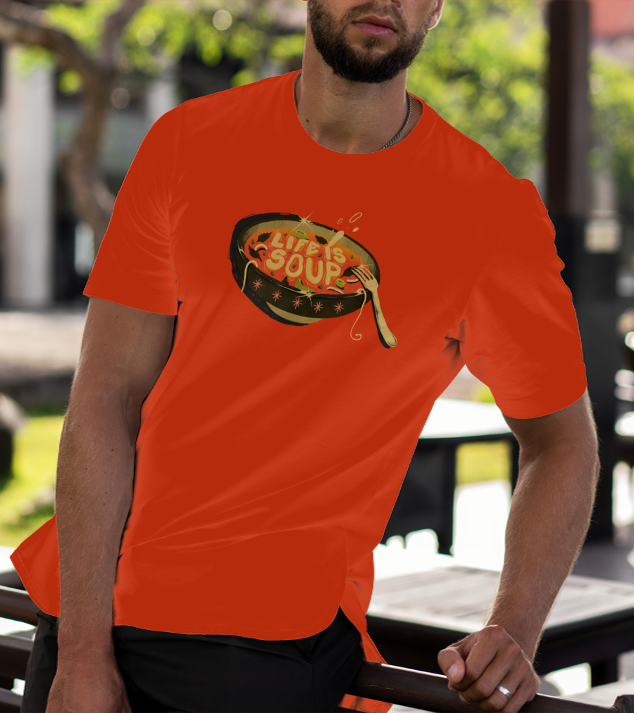Galactixy Illustrations Life Is Soup Bowl T-Shirt