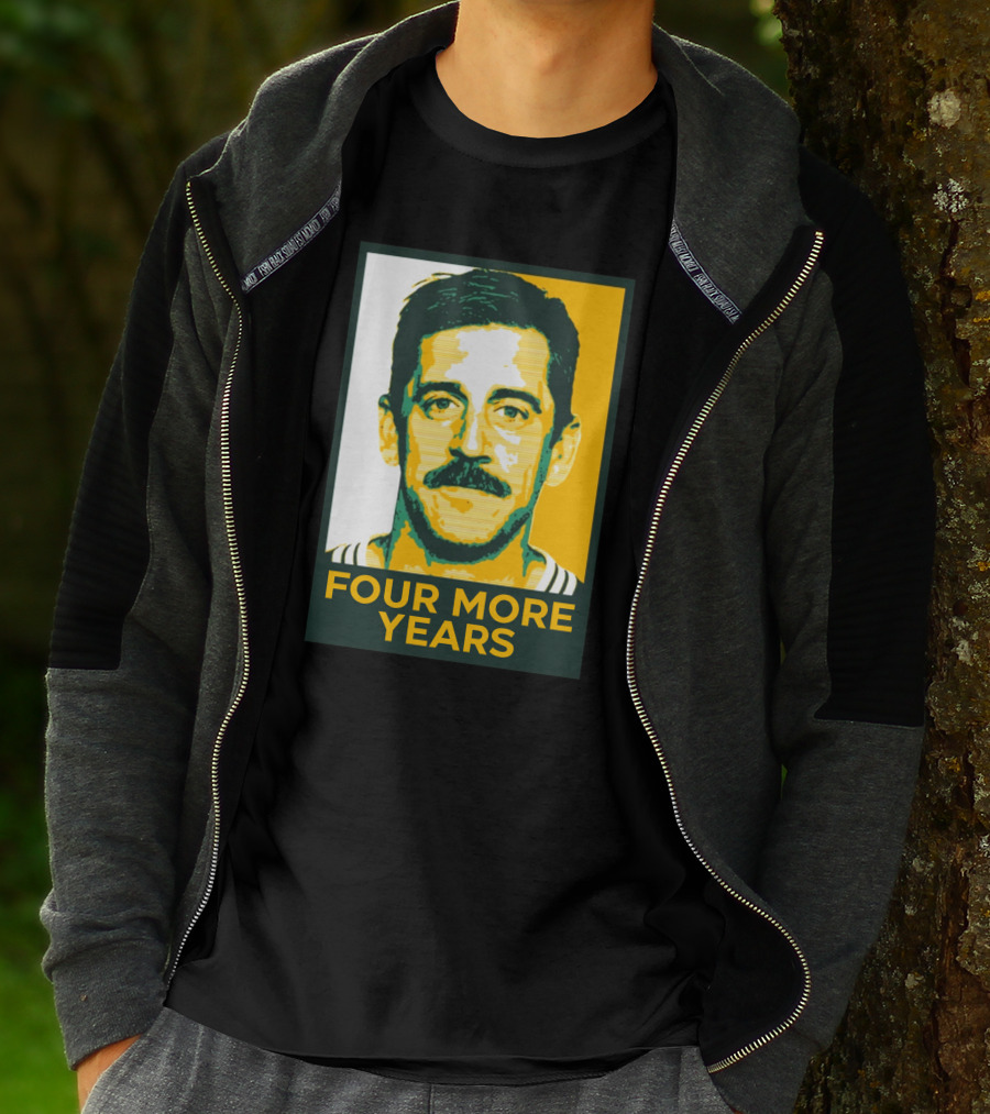 Aaron Rodgers Four More Years Green And Gold T-Shirt