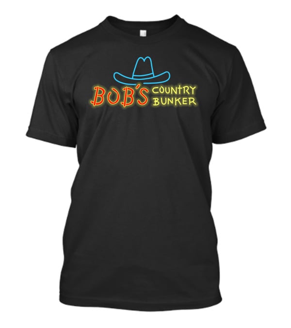 Bob's Country Bunker Neon Cowboy Hat T-Shirt