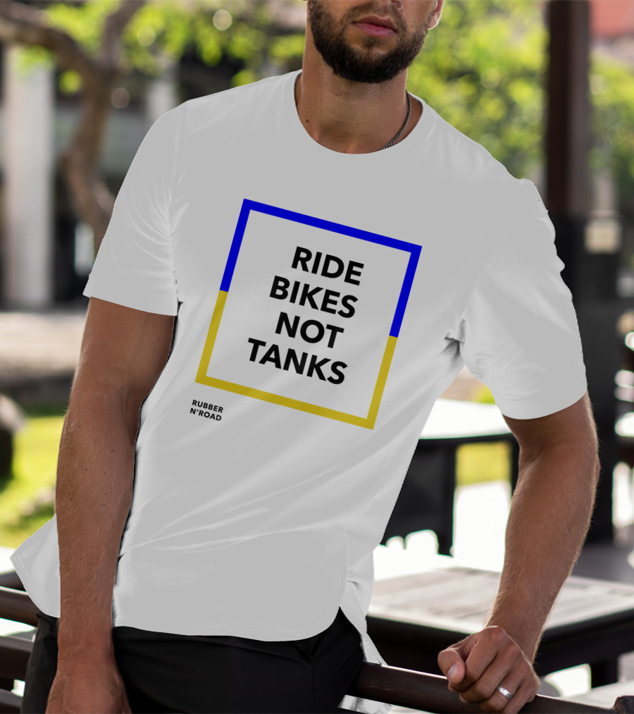 RIDE BIKES NOT TANKS RUBBER N'ROAD T-Shirt
