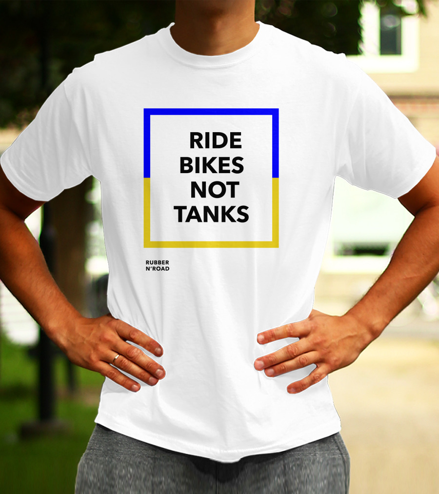 RIDE BIKES NOT TANKS RUBBER N'ROAD T-Shirt
