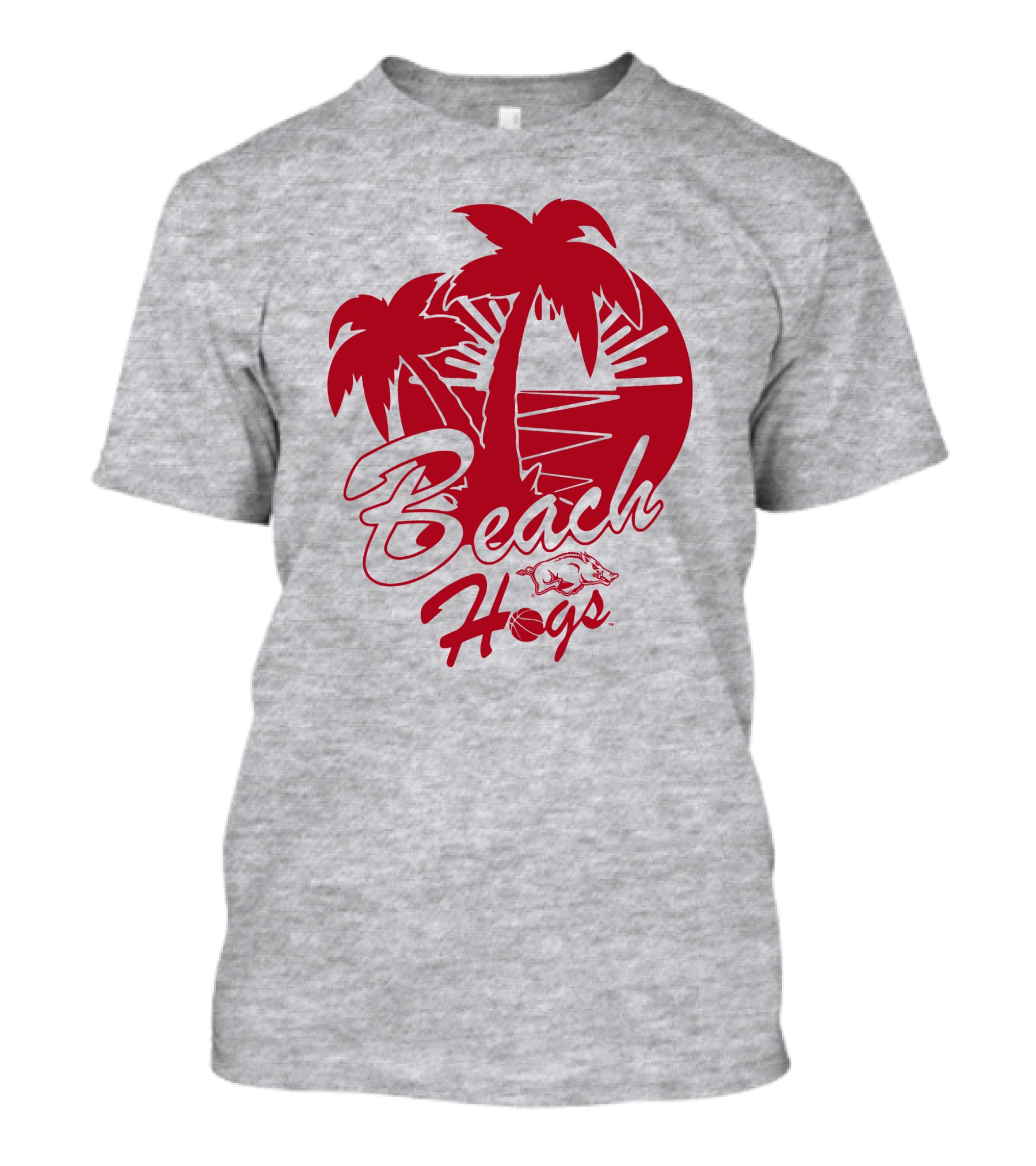 Tampa Bound Beach Hogs Pig Logo Palms And Sunset T-Shirt