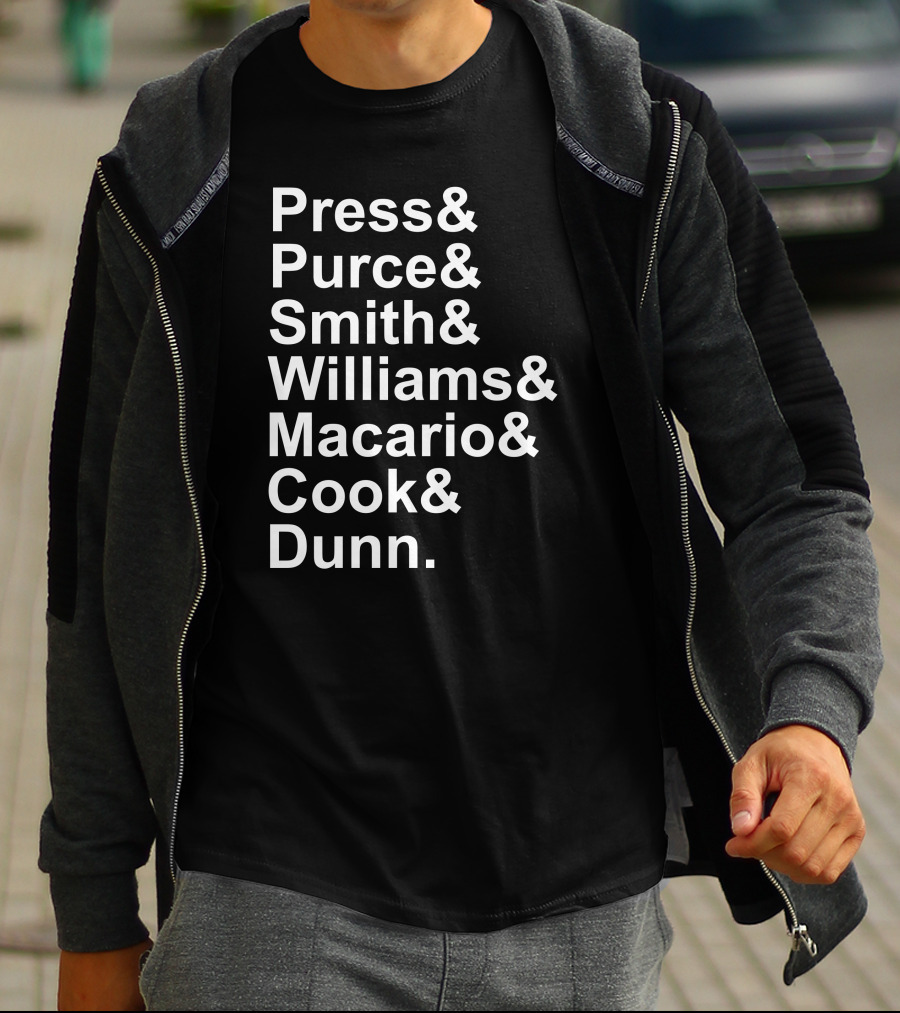 Press Purce Smith Williams Macario Cook Dunn List T-Shirt