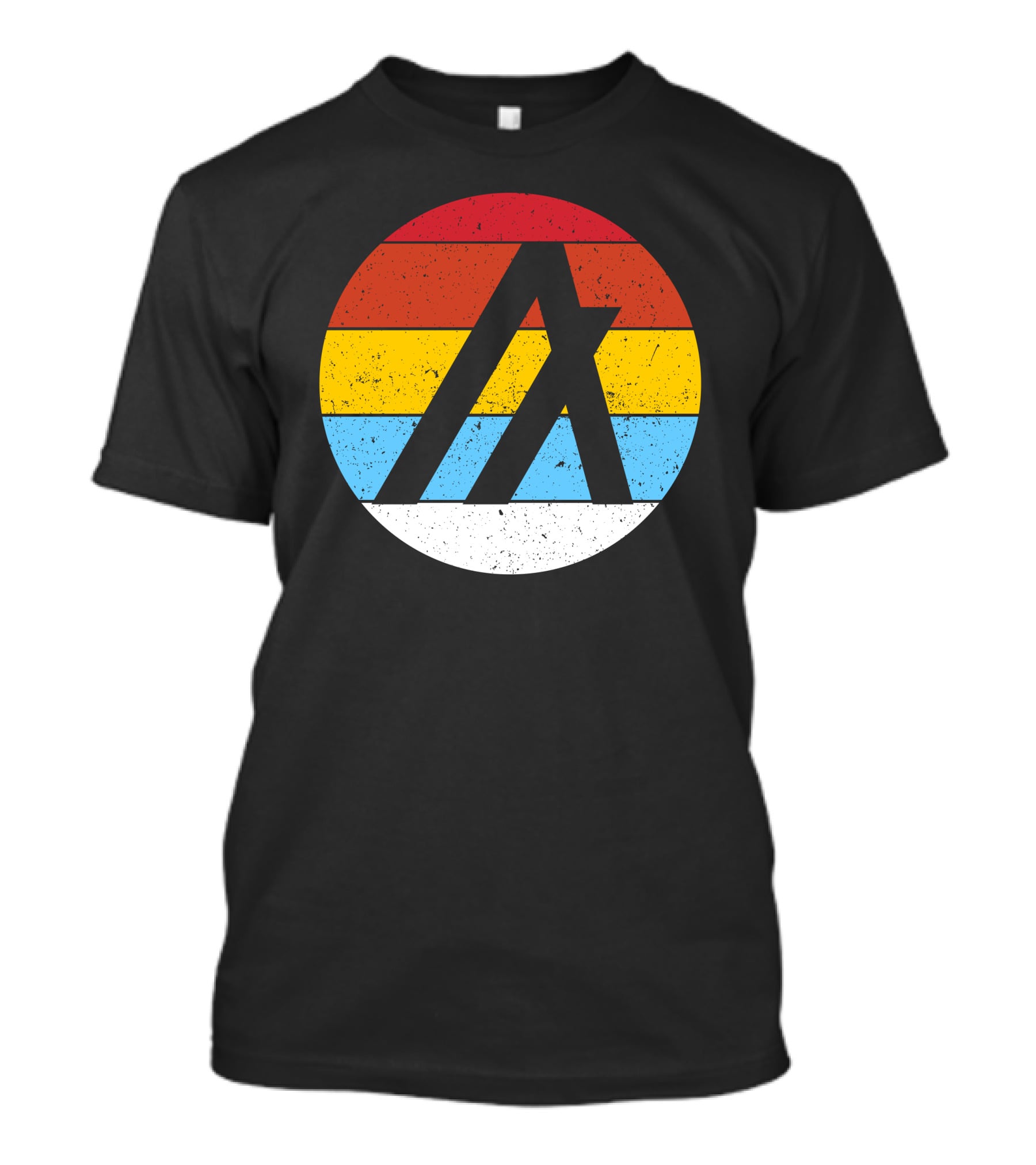 Algorand Crypto Retro Logo Striped Circle T-Shirt