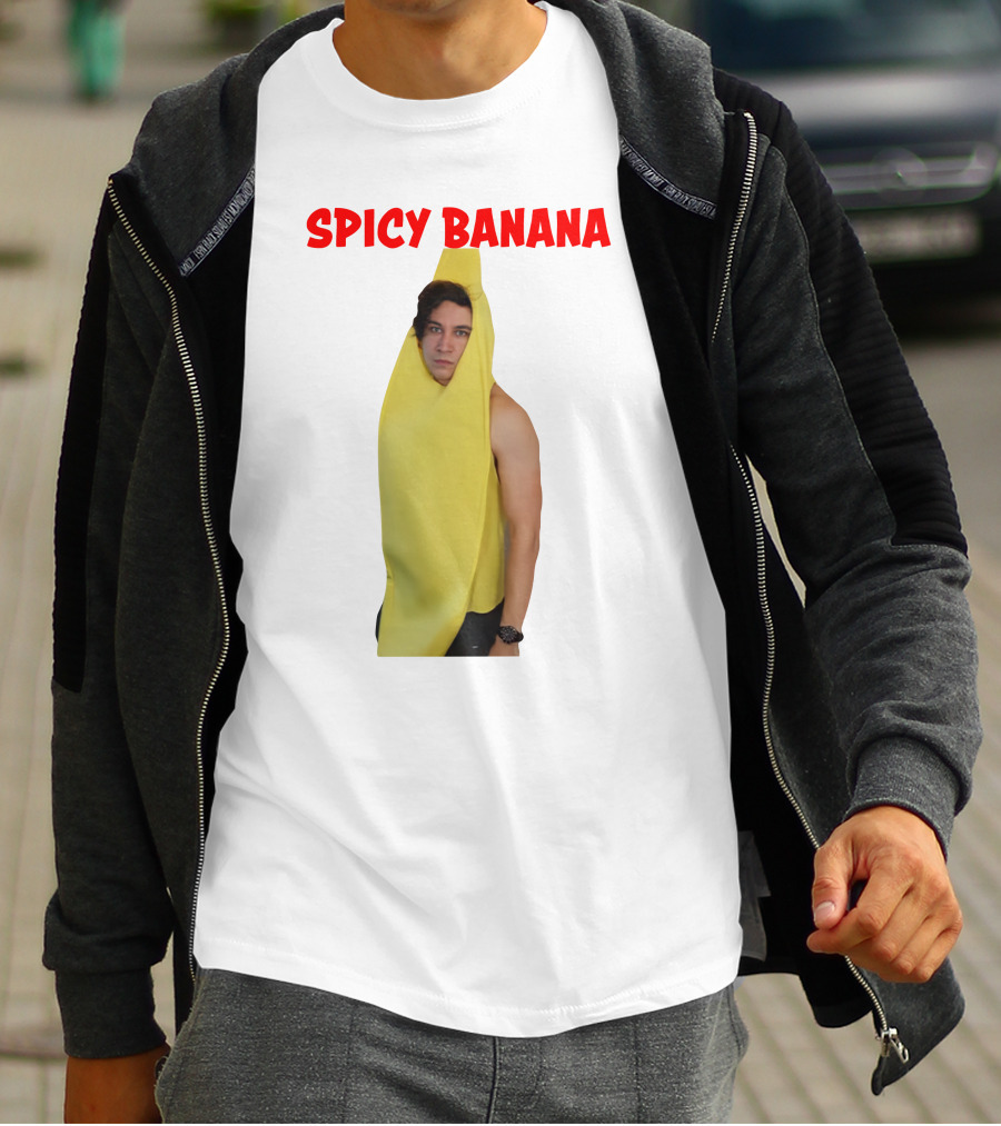 Spicy Banana Costume Humor With Thrasher Dan Vibes T-Shirt