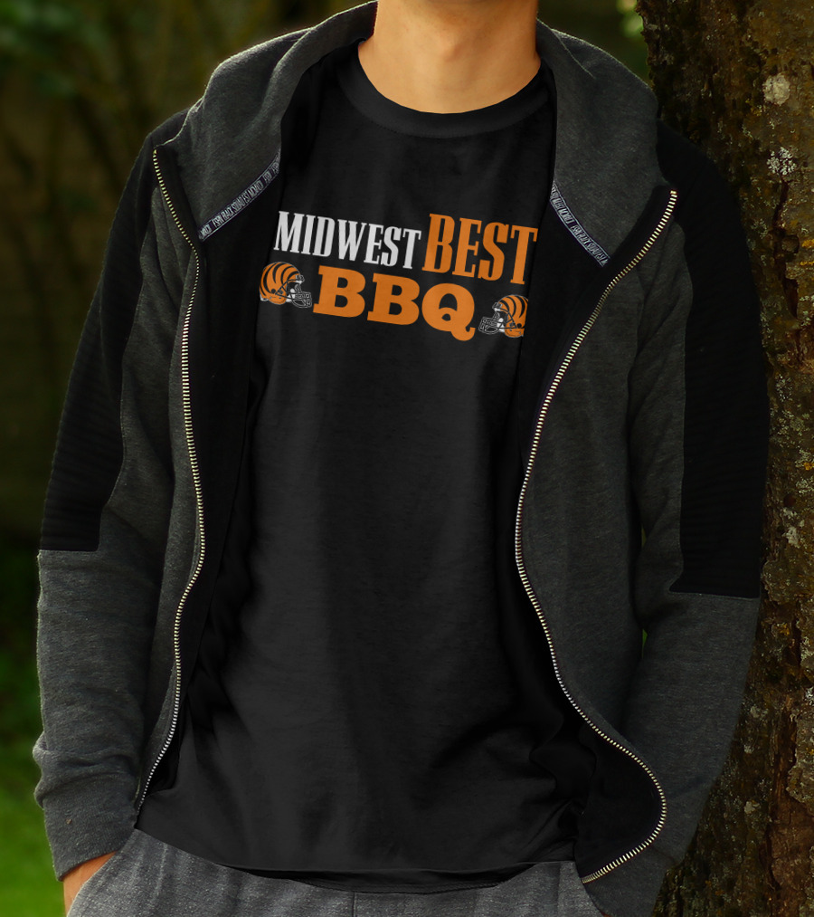 Midwest Best BBQ Bengals Football Helmets T-Shirt