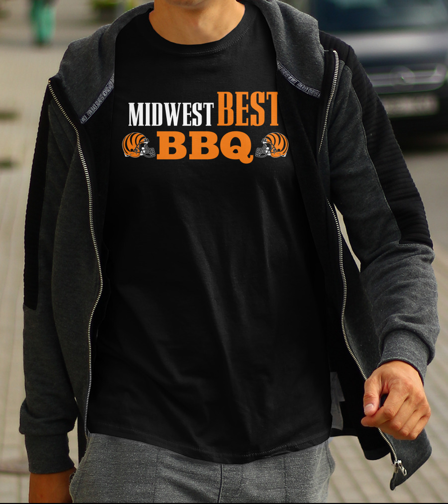 Midwest Best BBQ Bengals Football Helmets T-Shirt