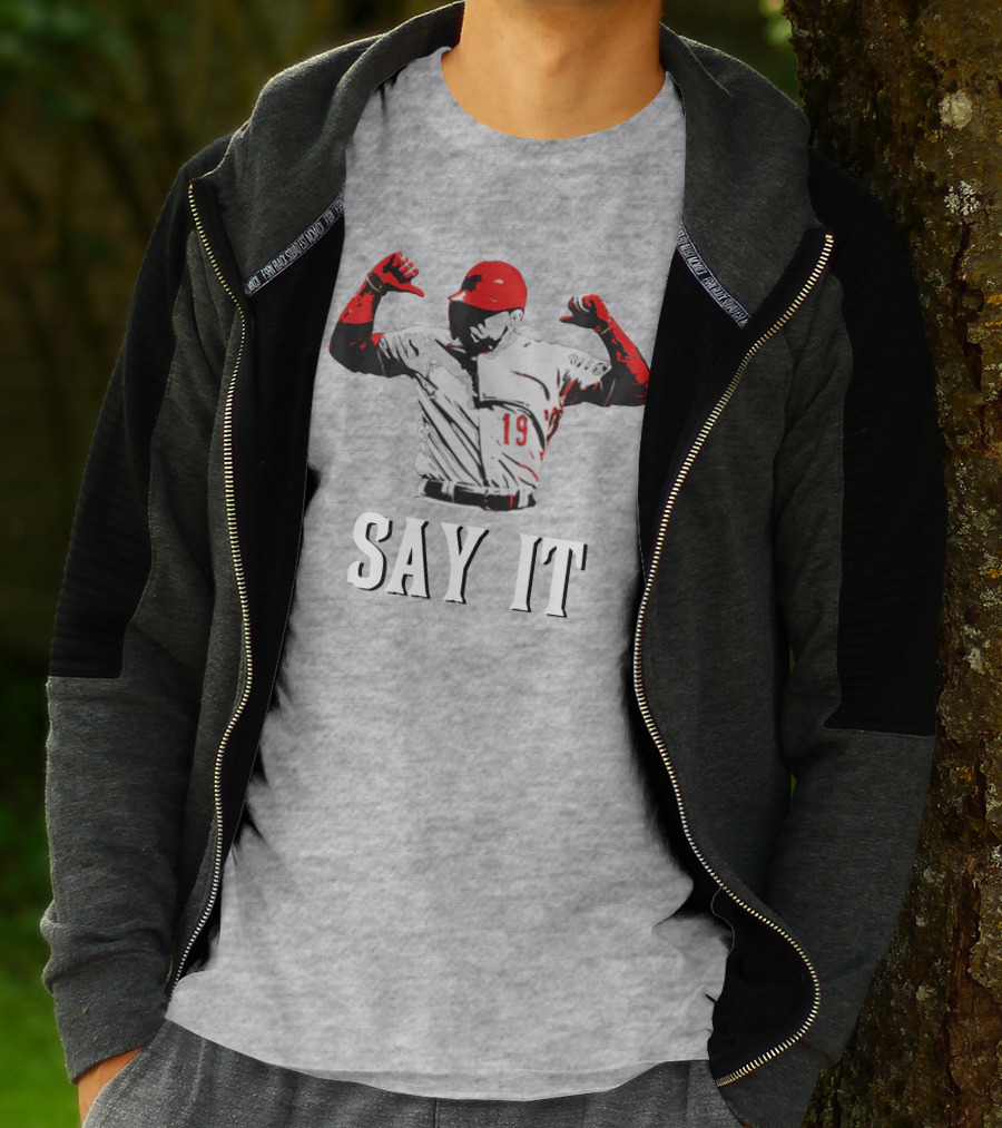 Say It Votto Still Bangs Baseball Tribute Iconic Player Number 19 T-Shirt