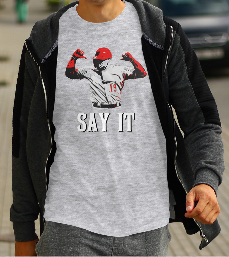 Say It Votto Still Bangs Baseball Tribute Iconic Player Number 19 T-Shirt