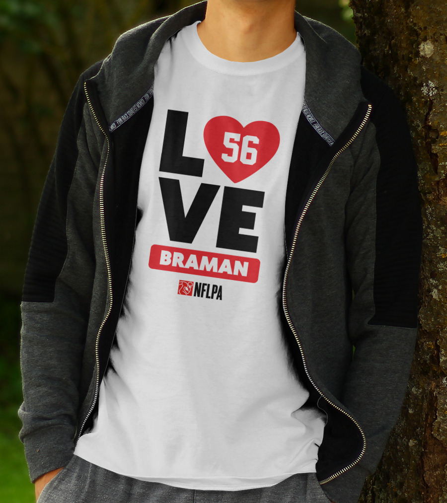 LOVE 56 BRAMAN NFLPA T-Shirt