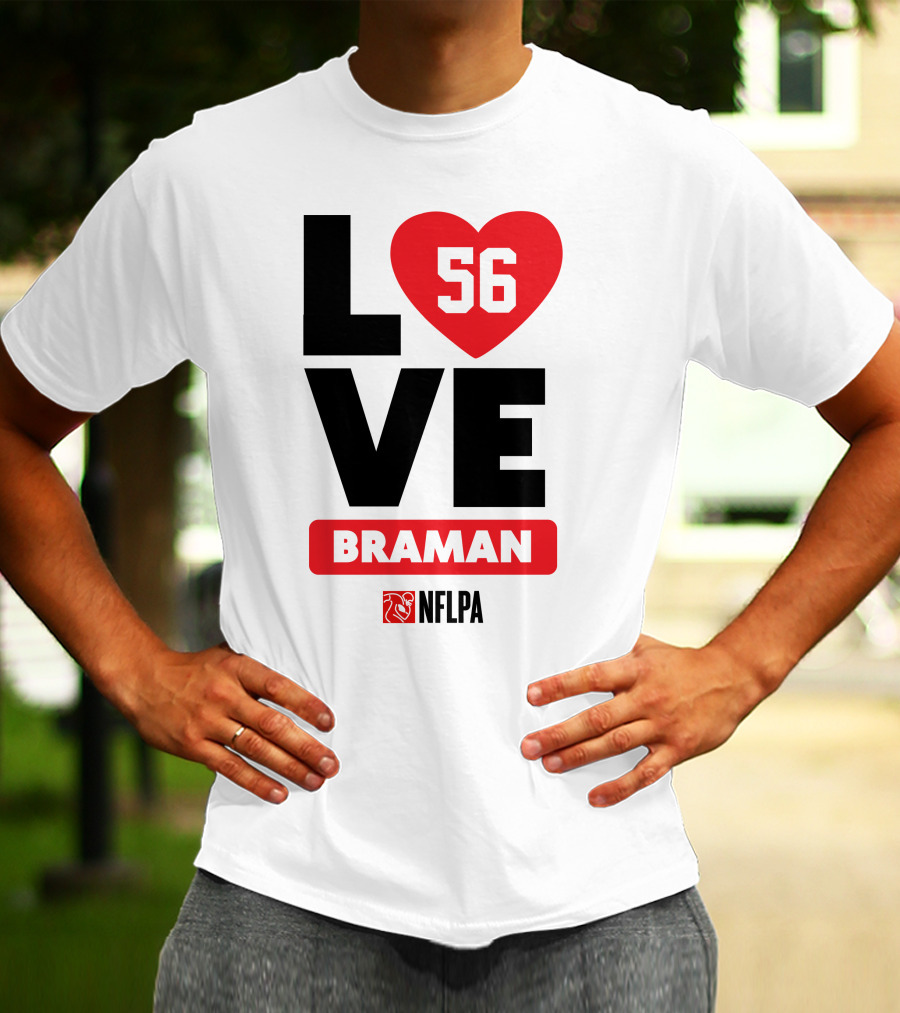 LOVE 56 BRAMAN NFLPA T-Shirt