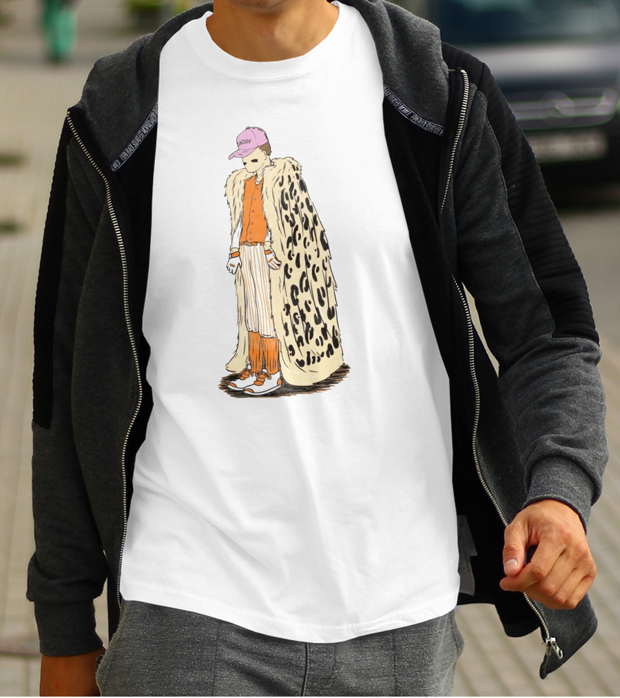 Daddy Leopard Cape Orange T-Shirt