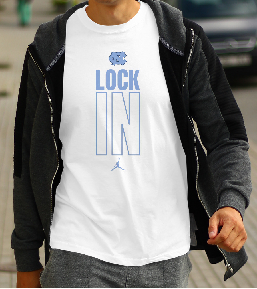 UNC Tar Heels Lock In Jordan Brand T-Shirt