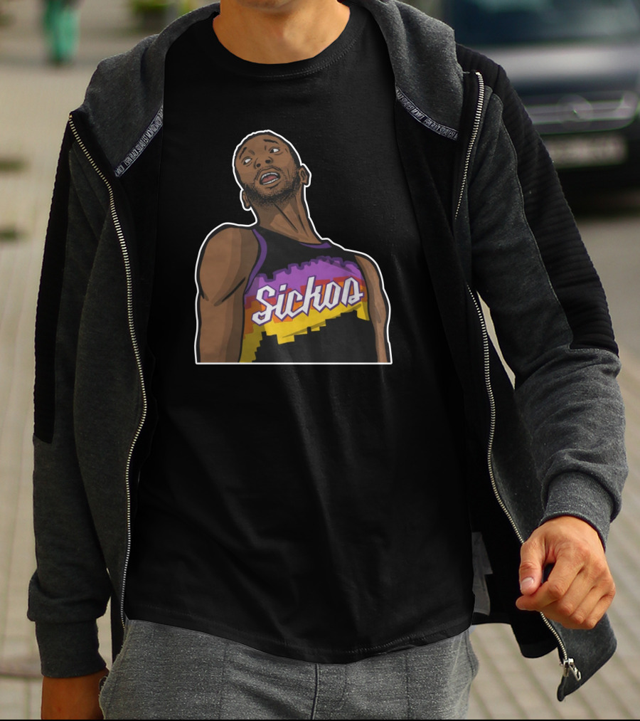 Sickos Retro Basketball Jersey Inspired Graphic T-Shirt