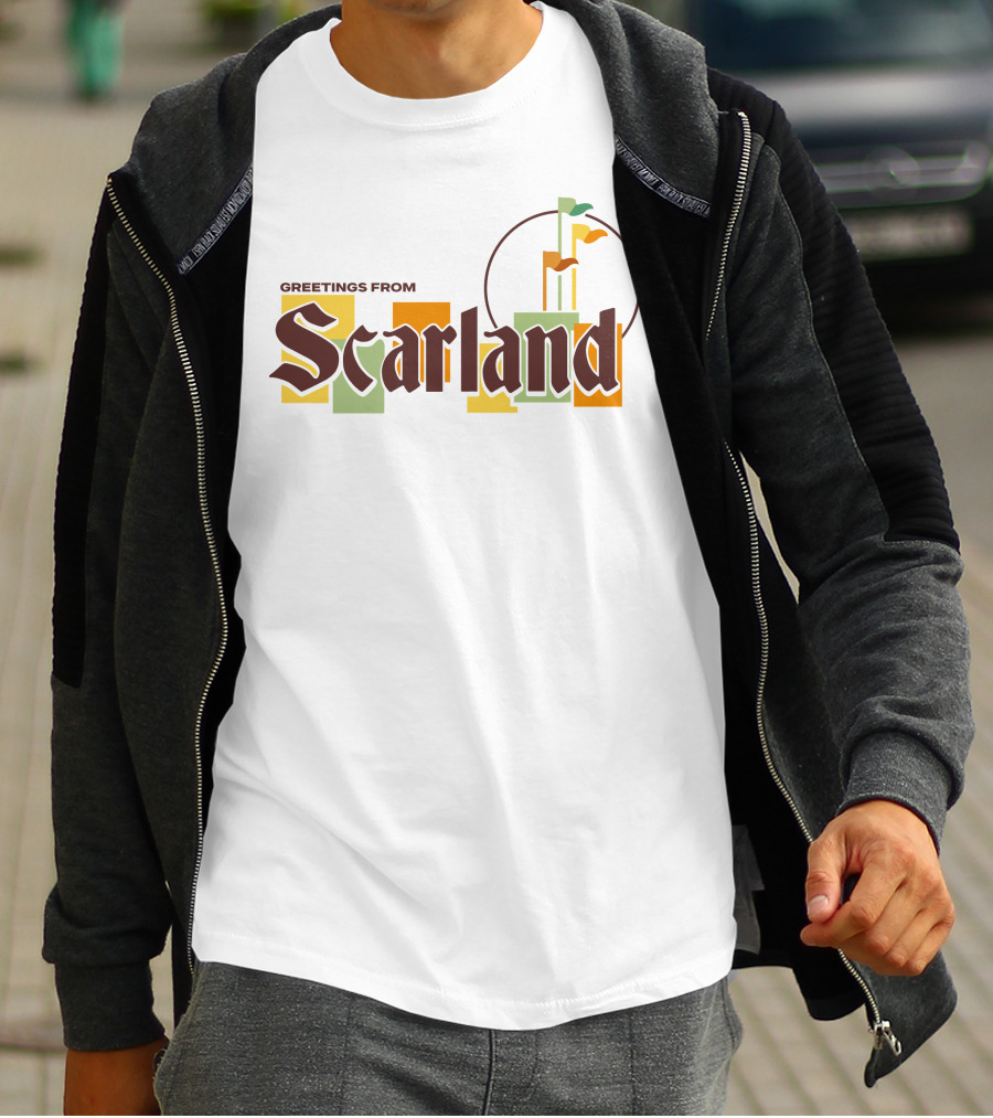 Greetings From Scarland Goodtimeswithscar Merch Flags T-Shirt