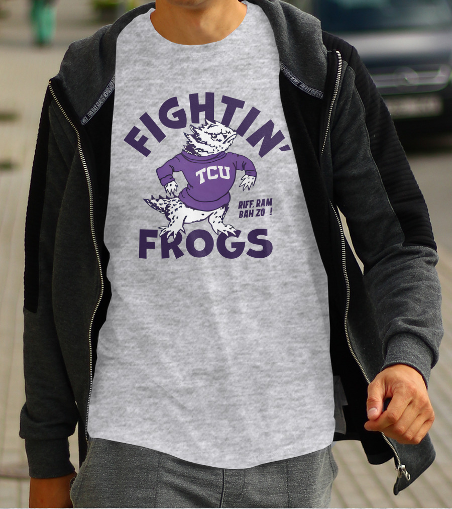 Fightin' Frogs TCU Riff Ram Bah Zo Vintage T-Shirt