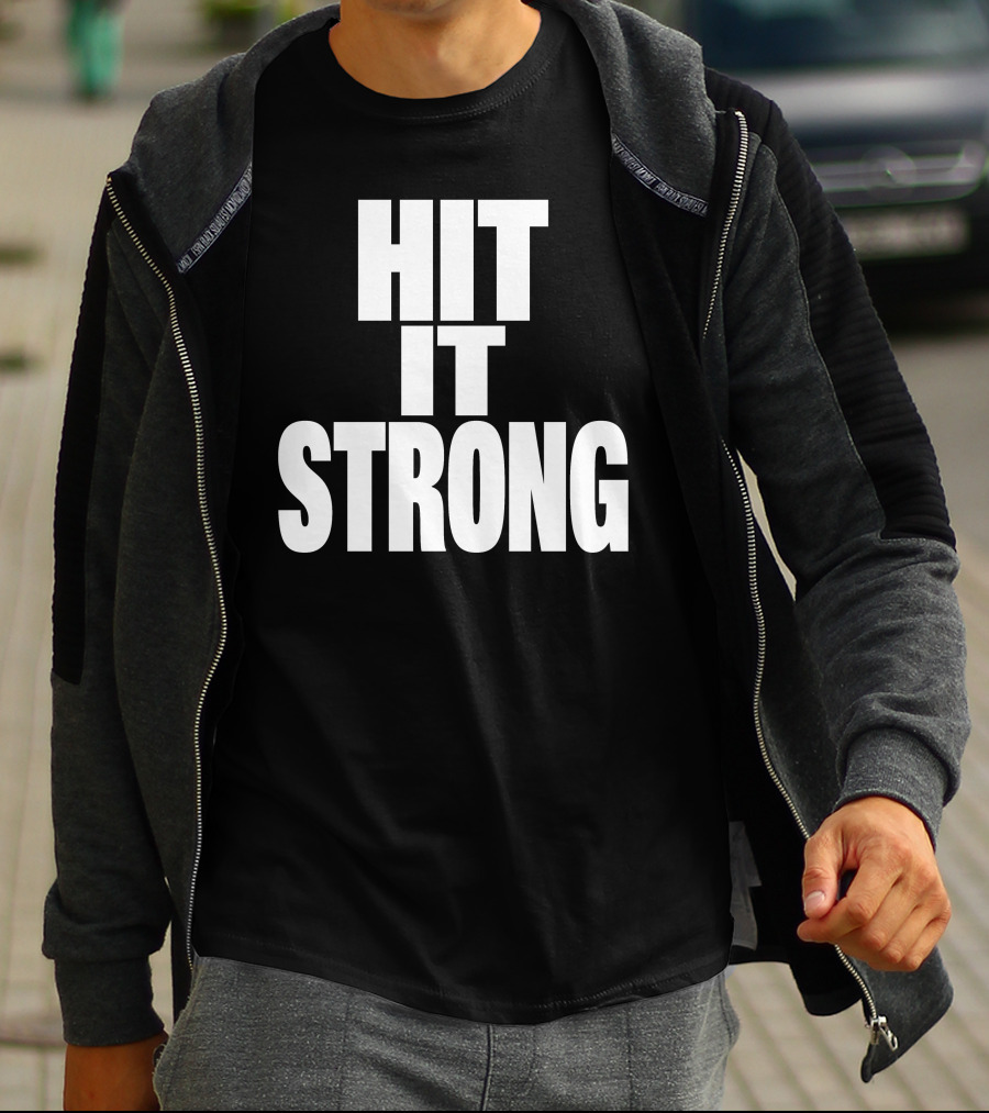 Public Enemies Podcast Hit It Strong Theenemiespe3 T-Shirt