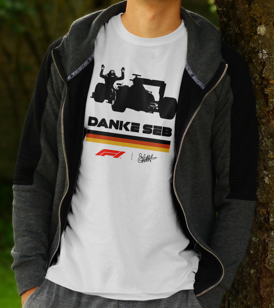 RunWithSeb Danke Seb F1 Formula One T-Shirt