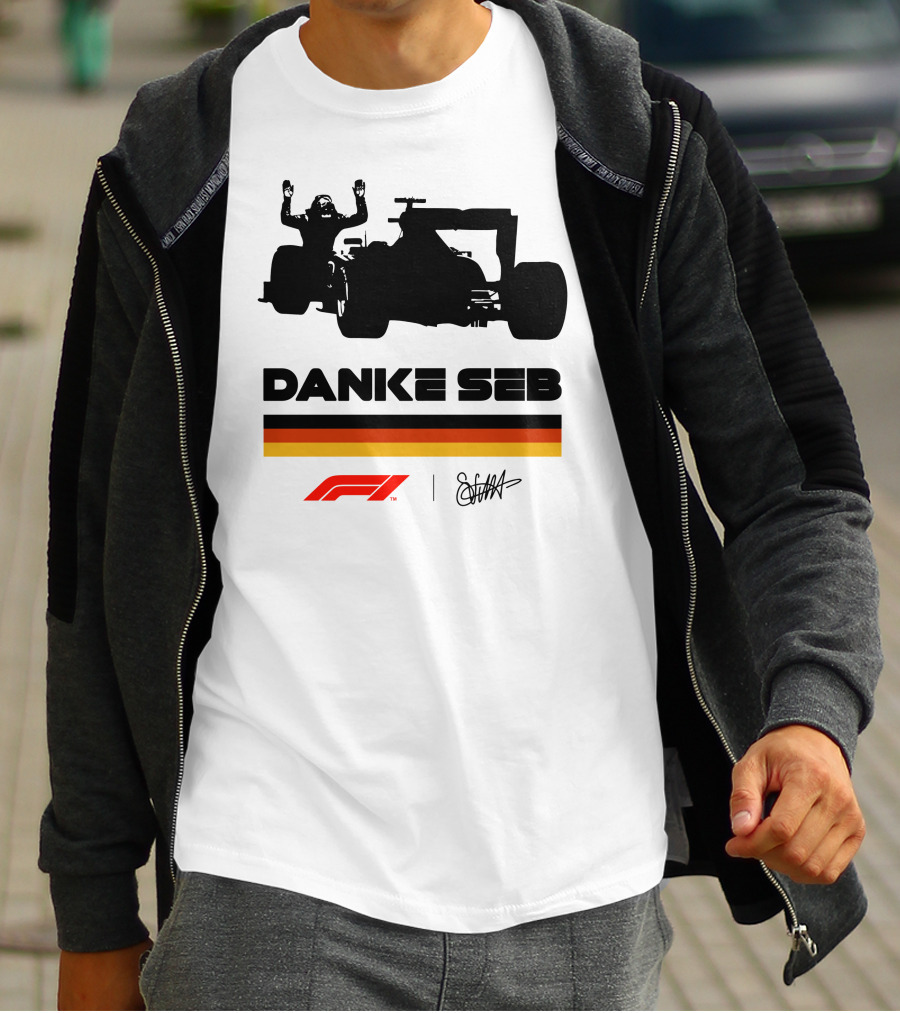 RunWithSeb Danke Seb F1 Formula One T-Shirt