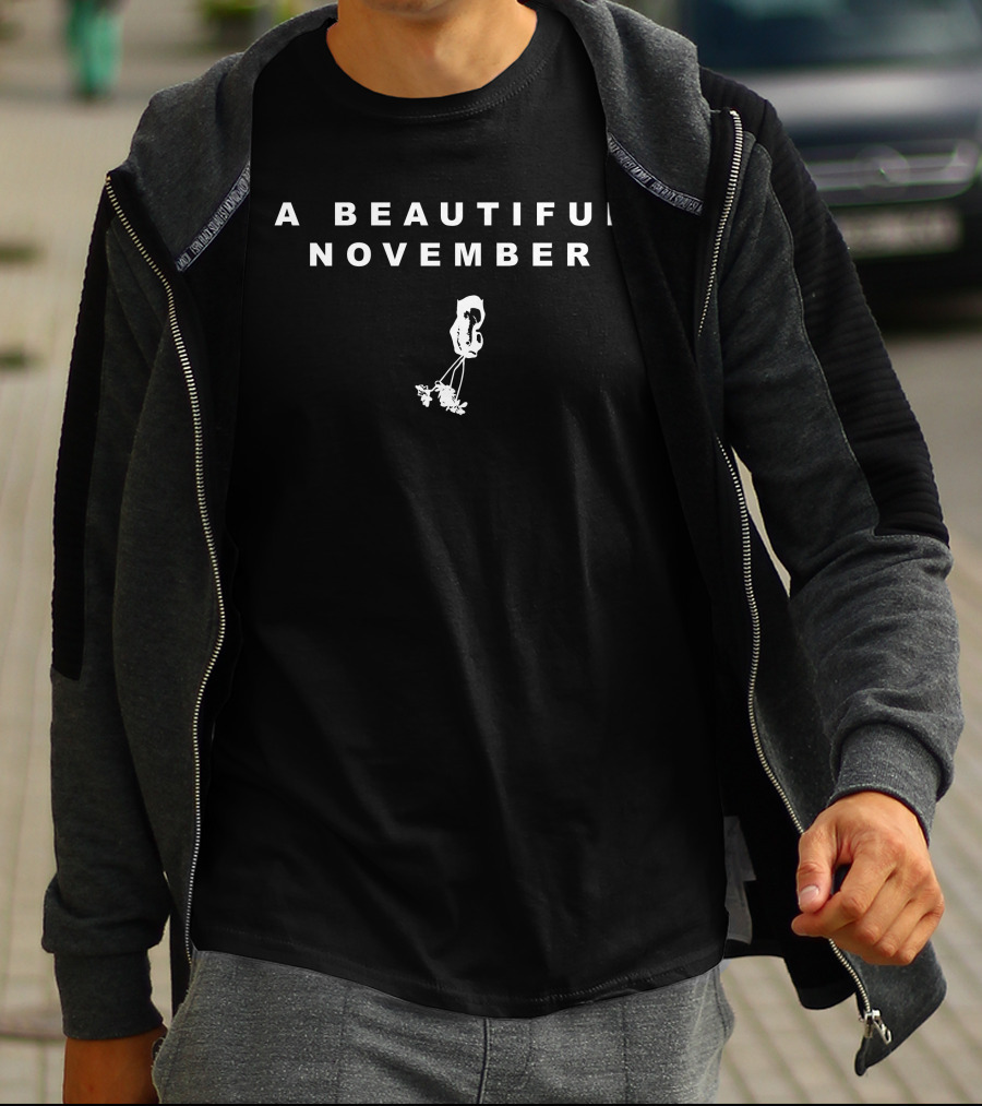 A Beautiful November Holding Flowers T-Shirt