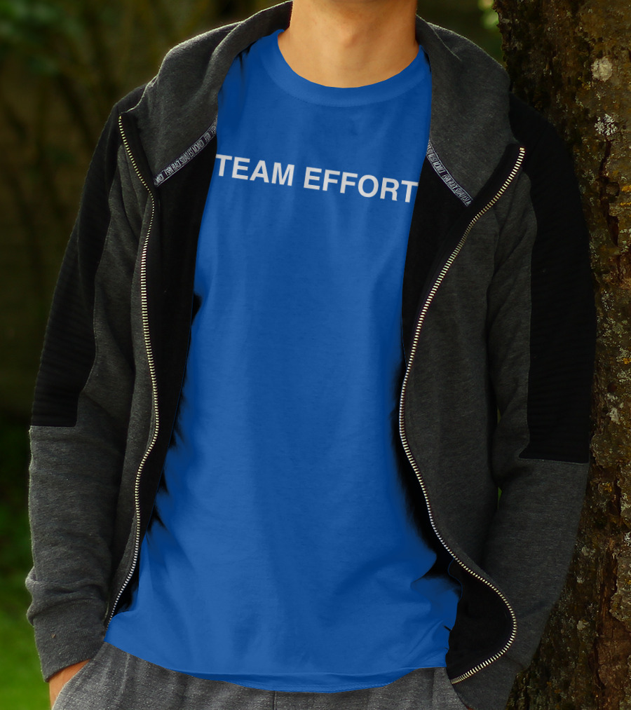 Brockhampton Team Effort Blue Text Collaboration T-Shirt