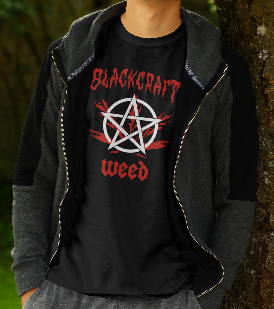 Blackcraft Weed Pentagram Leaf T-Shirt