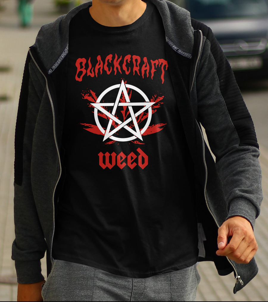 Blackcraft Weed Pentagram Leaf T-Shirt