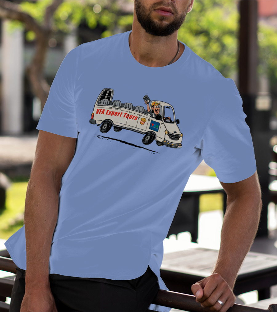 VFA Expert Tours Van Adventures With Smiling Driver T-Shirt