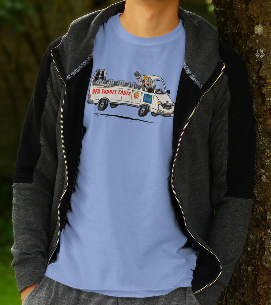 VFA Expert Tours Van Adventures With Smiling Driver T-Shirt
