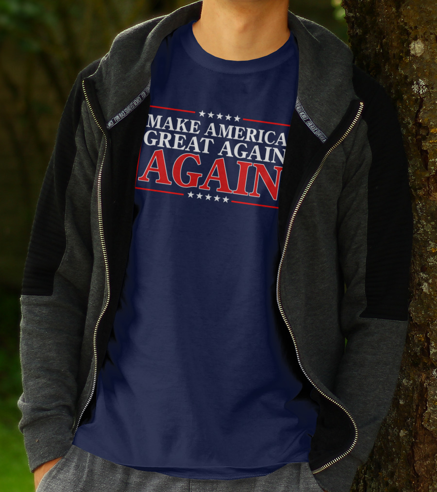 Make America Great Again Again Stars And Stripes Political T-Shirt