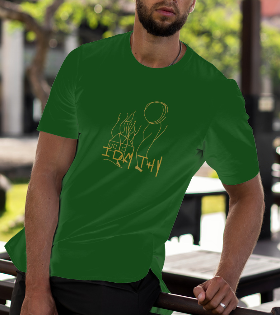 IDMTHY Out Now Drawing House Sun Scene T-Shirt