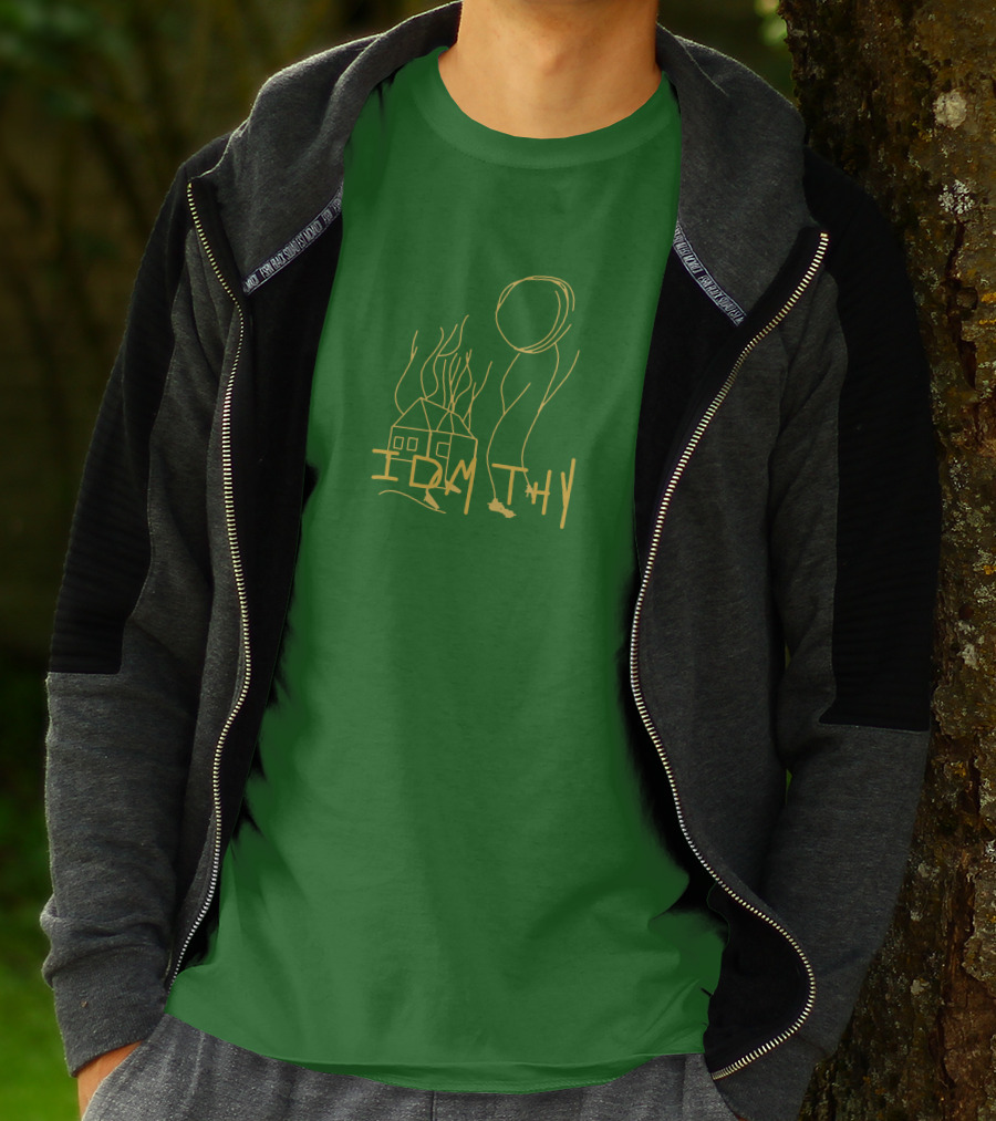 IDMTHY Out Now Drawing House Sun Scene T-Shirt