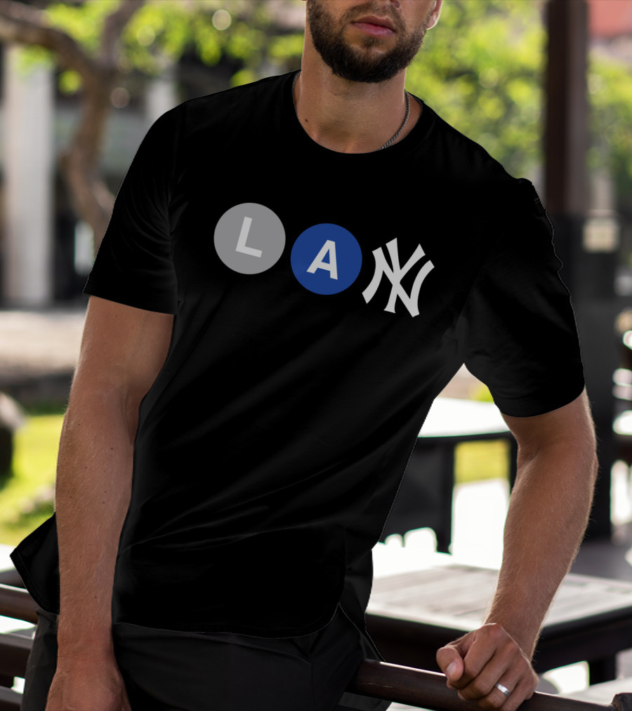 L-Train A-Train New York Yankees Iconic Subway Combination T-Shirt