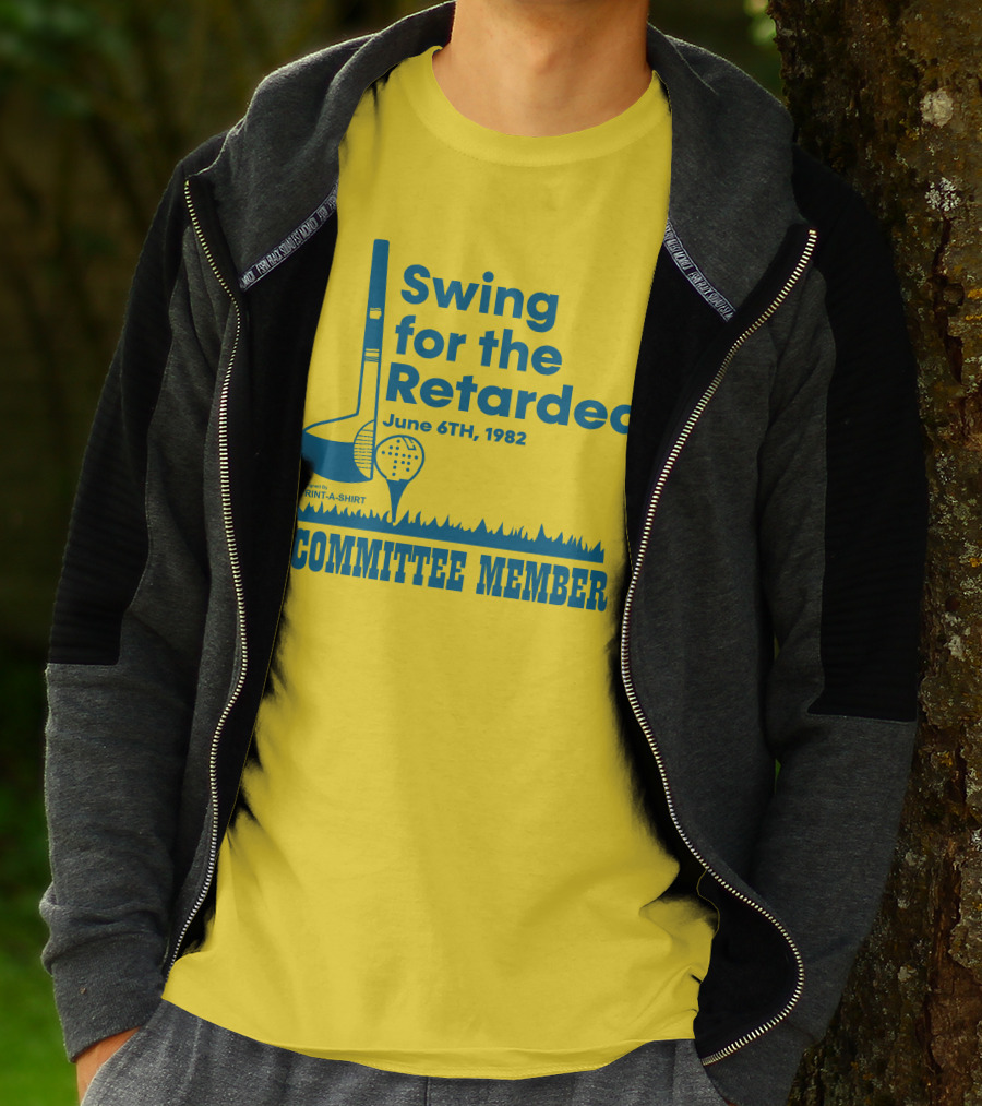 Swing For The Retarded June 6TH, 1982 Committee Member Golf Event T-Shirt