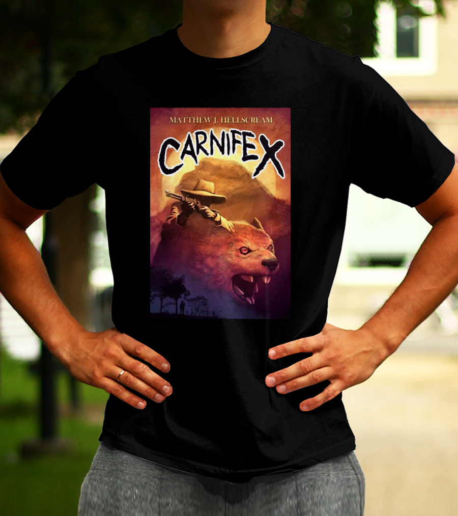 Matthew J Hellscream Carnifex Wild West Beast Hunter Adventure T-Shirt