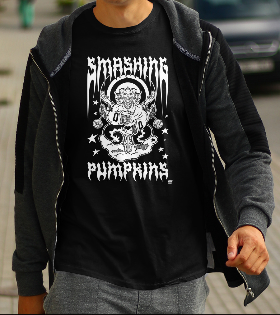 Smashing Pumpkins Rhinoceros Cloud Stars T-Shirt