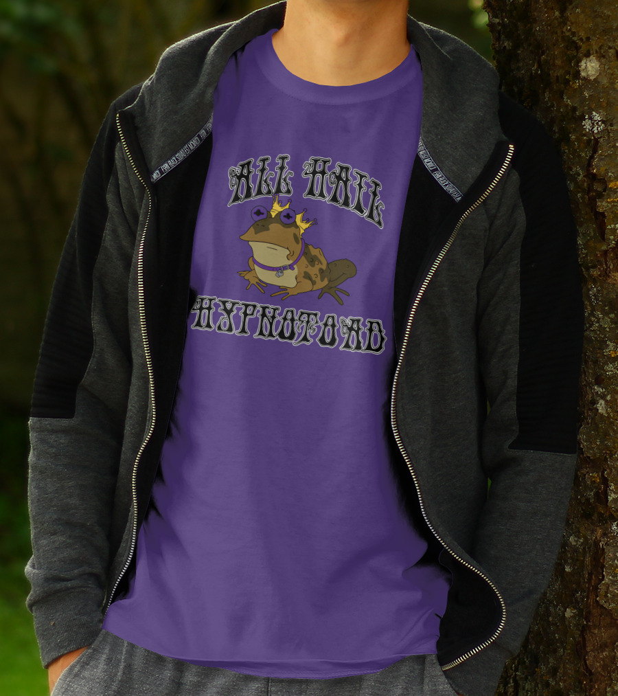 All Hail Hypnotoad Purple Crowned T-Shirt