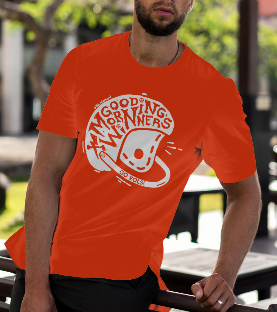 Good Morning Winners Go Vols Football Helmet T-Shirt
