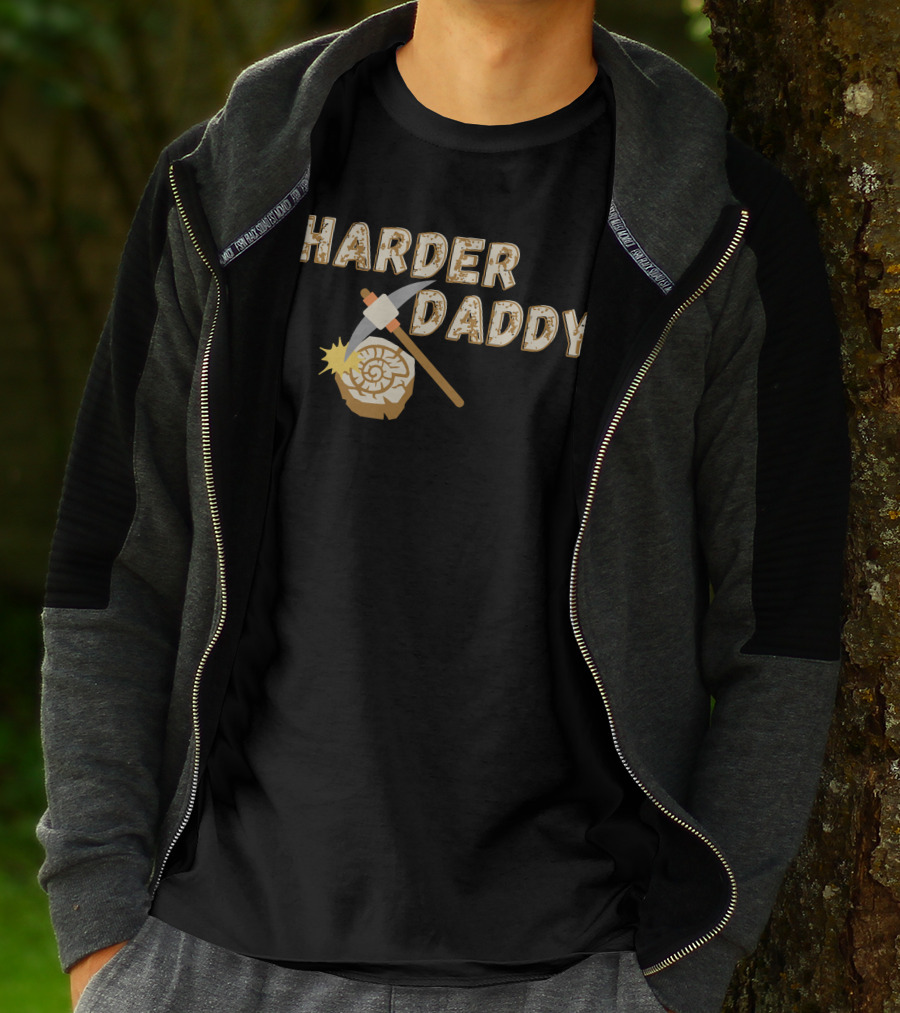 HARDER DADDY Pickaxe Log T-Shirt